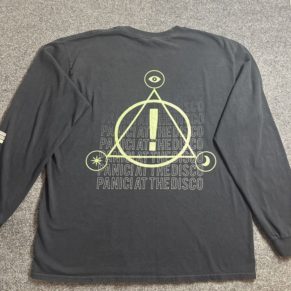 PANIC! AT THE DISCO Pray For The Wicked Tour 2019 T Shirt Size L Black Print
